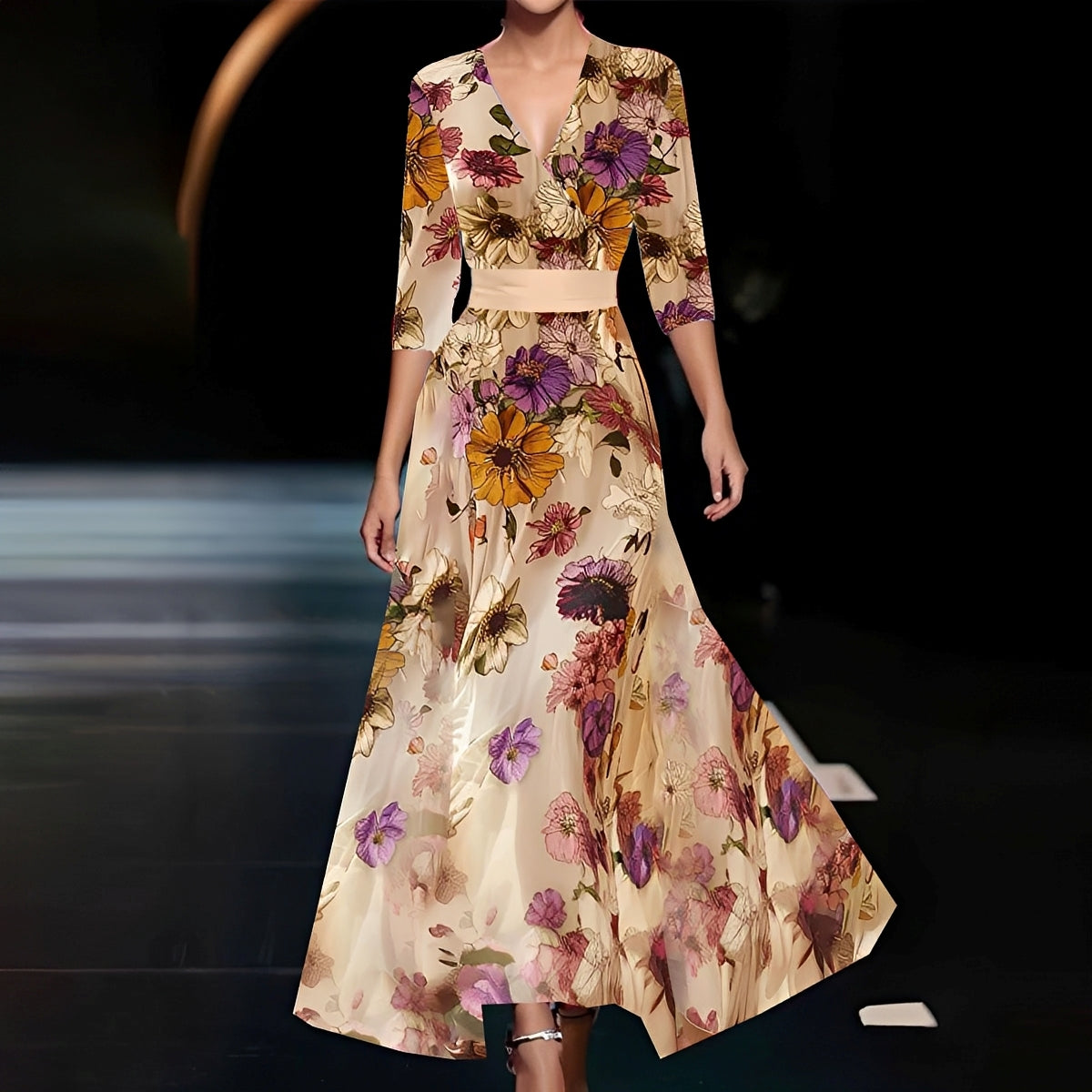 Abito Corto Donna Manica Corta Stile Elegante - Brentozzi