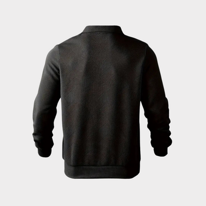 Maglione Uomo Collo Alto con Mezza Cerniera Stile Moderno