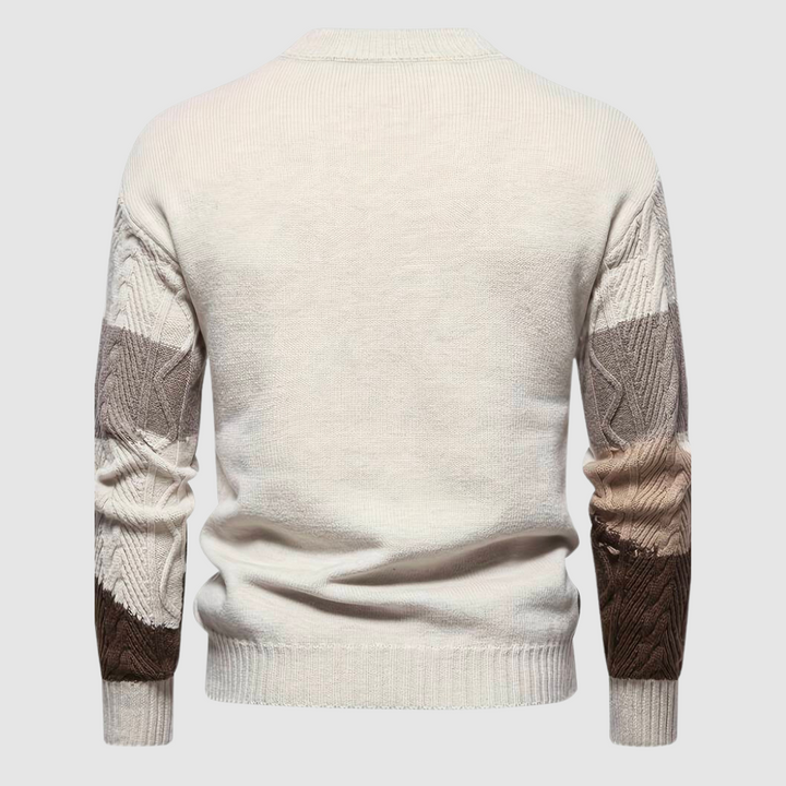 Maglione Uomo in Maglia Strutturata Vestibilità Comoda