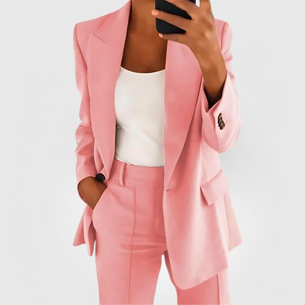 Completo Donna Blazer e Pantaloni Eleganti Slim Fit
