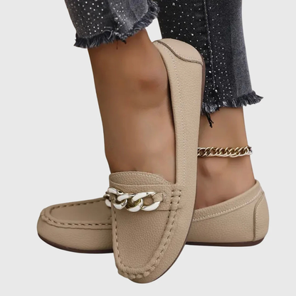 Mocassini Donna Slip-On Dettaglio Catena