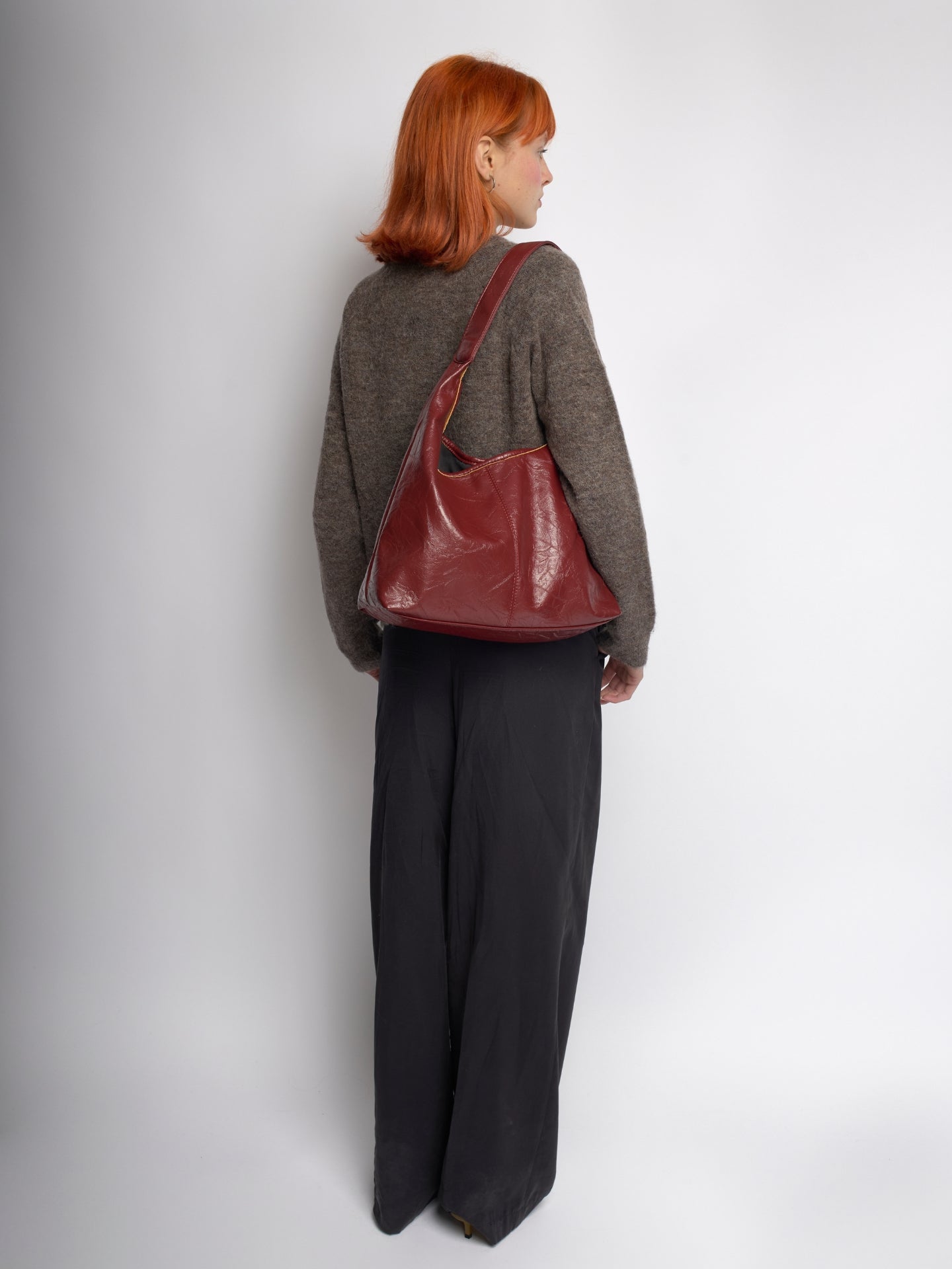 Borsa Tote Donna in Ecopelle Stile Vintage Capiente