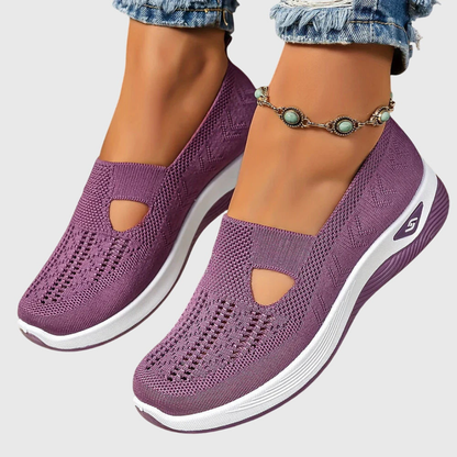 Sneakers Donna Slip-On in Maglia Traspirante