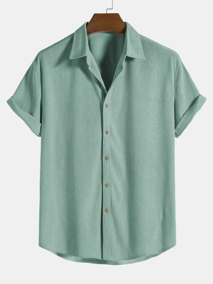 Completo Uomo Estate Camicia e Pantaloncini Leggeri