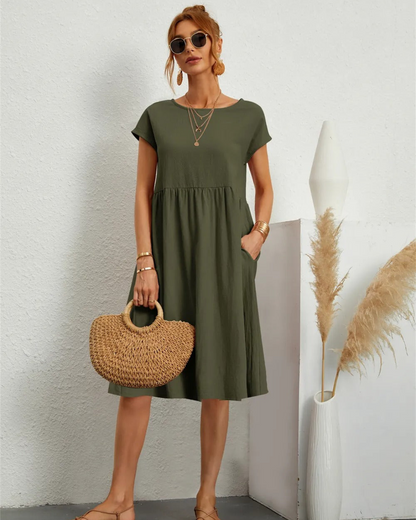Abito Midi Donna Estivo Spiaggia Leggero