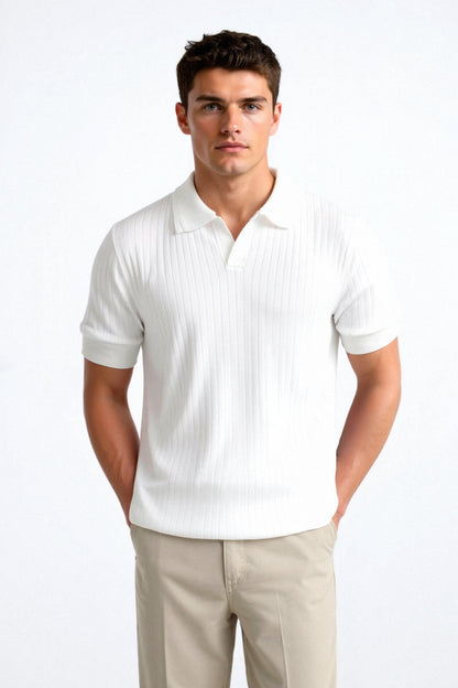 Polo Uomo Cotone Manica Corta Stile Classico Elegante - Brentozzi