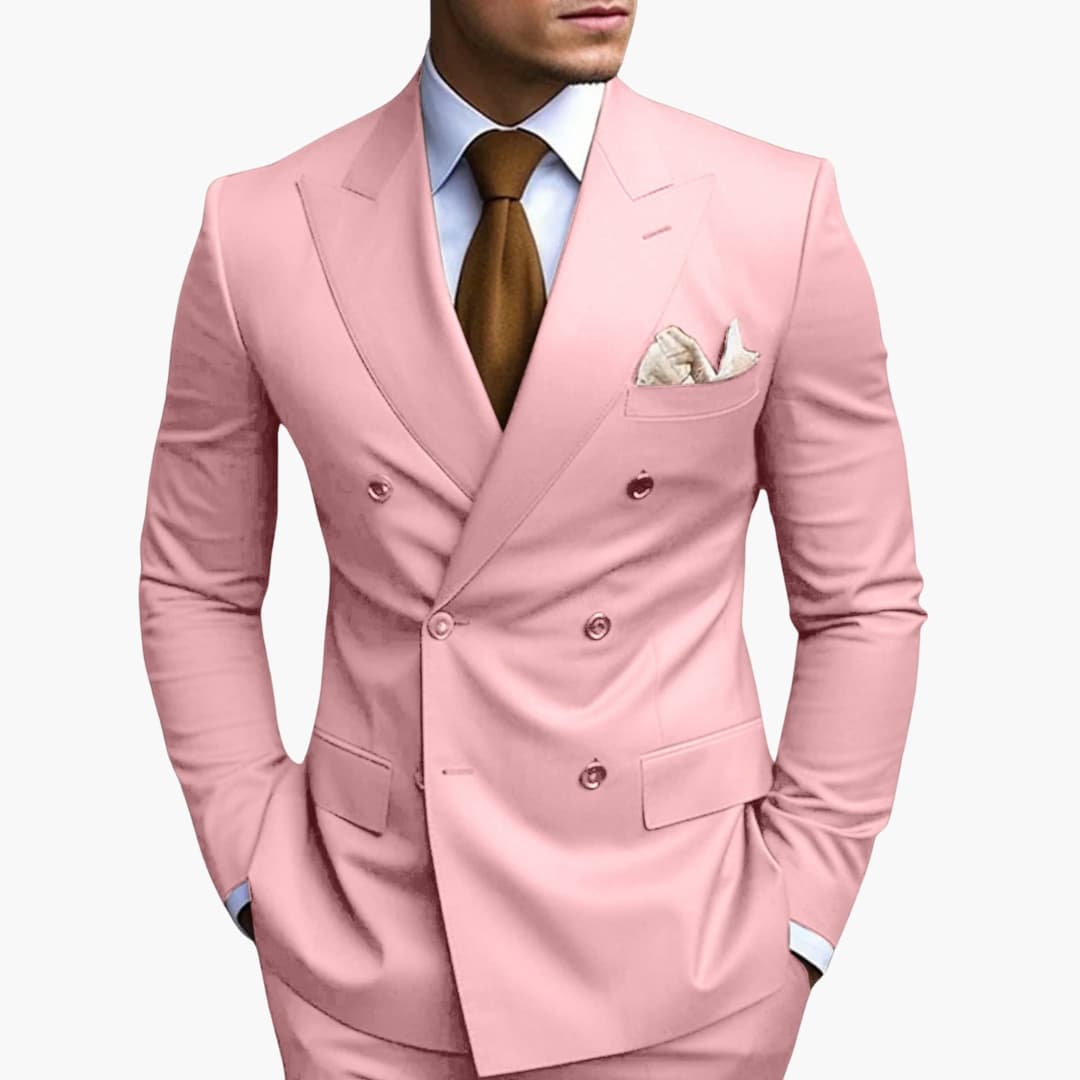 Abito Elegante Uomo Doppiopetto Slim Fit