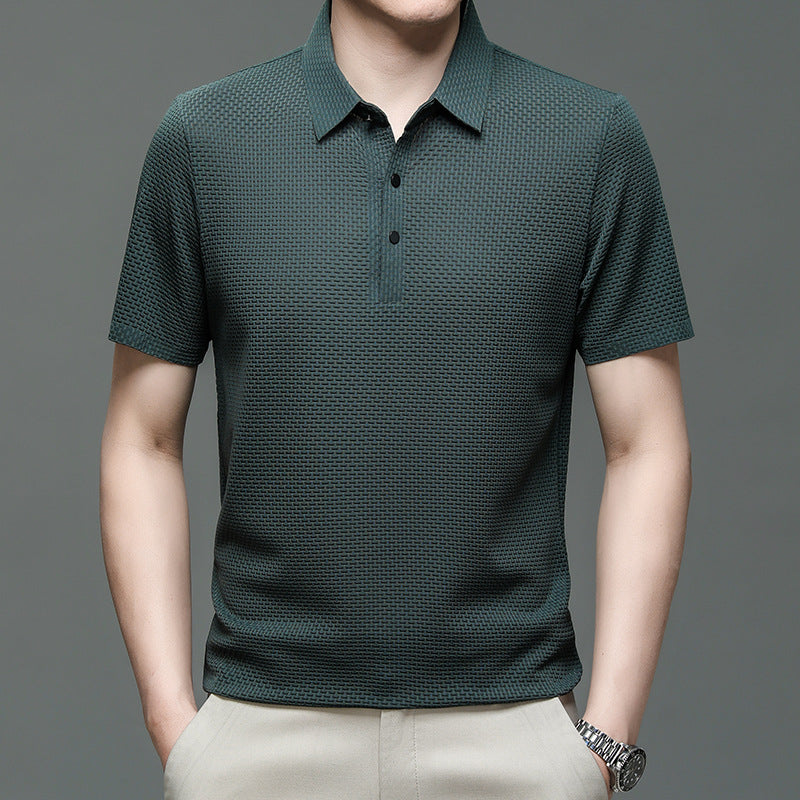 Polo Uomo Senza Cuciture Stile Casual