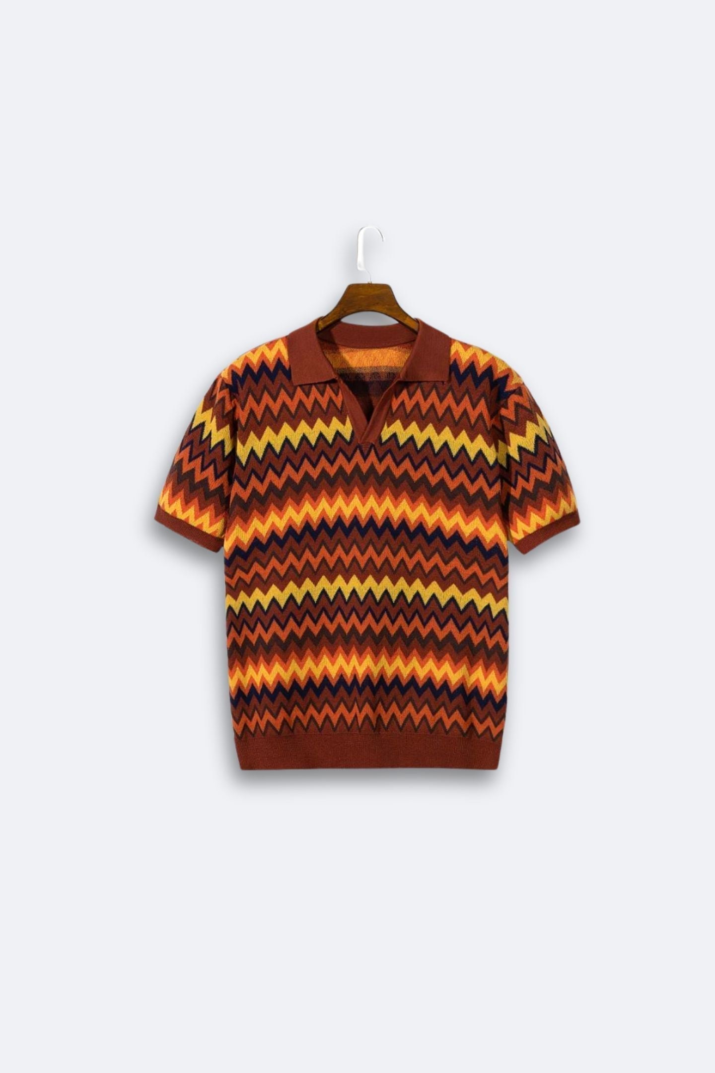Maglione Donna Retro Motivo Zigzag Vestibilità Classica - Brentozzi