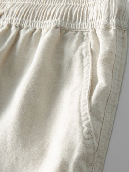 Completo Uomo Camicia Colletto alla Coreana e Pantaloni Vita Dritta