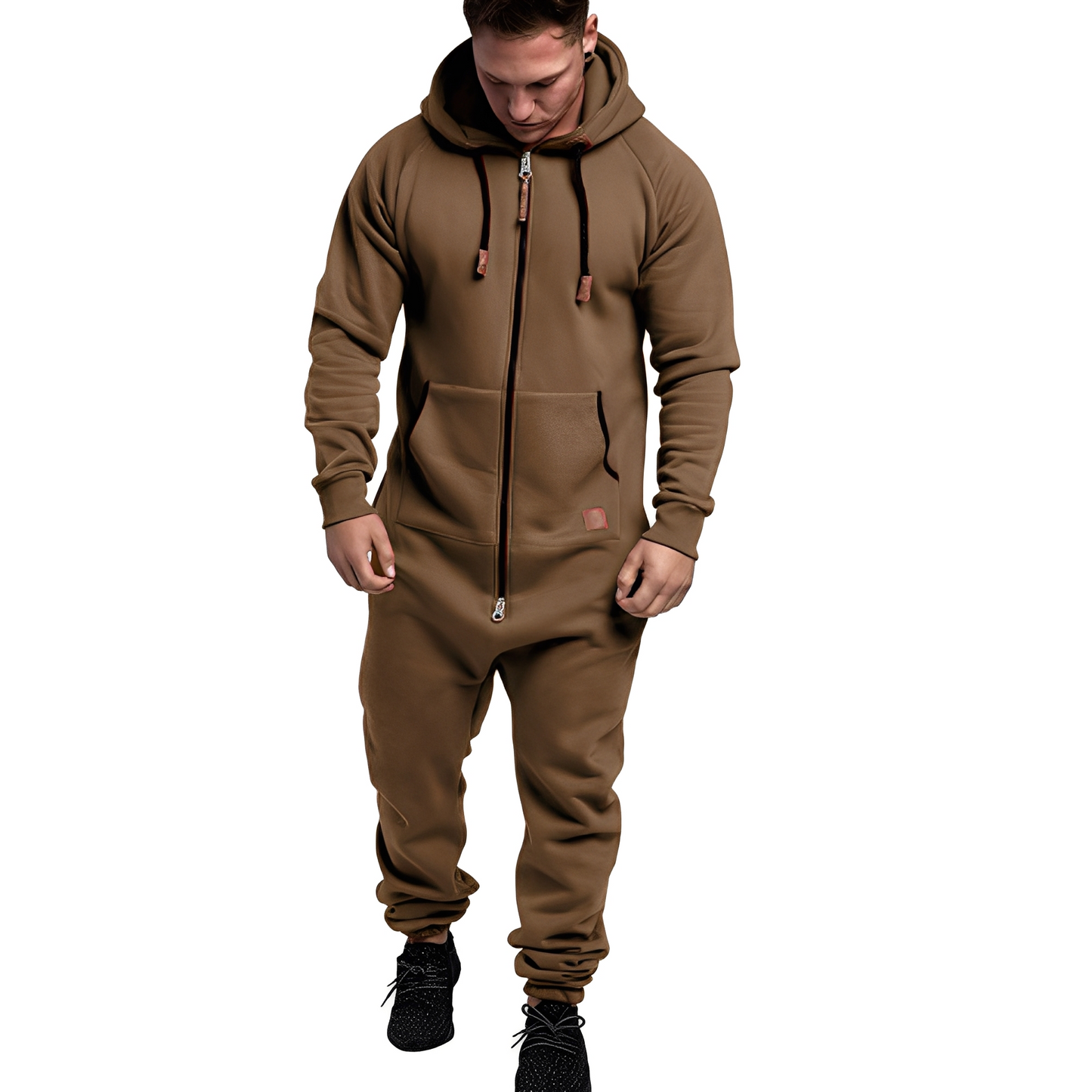 Tuta Uomo con Cappuccio Stile Casual Comoda