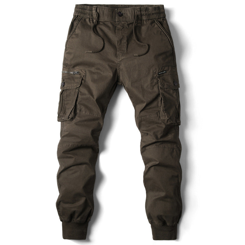 Pantaloni Cargo Uomo Jogging Tessuto Morbido Comodo