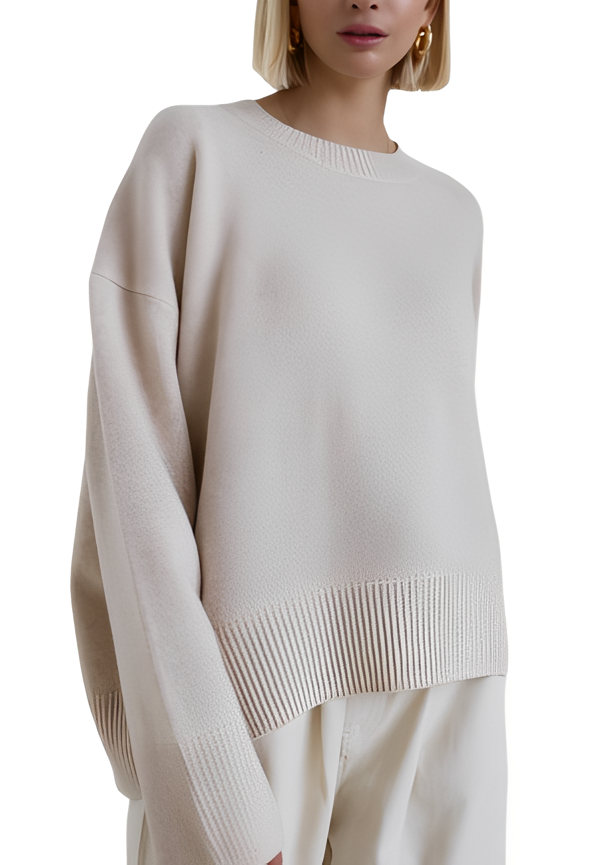 Maglione Oversize Donna Stile Modaiolo Morbido