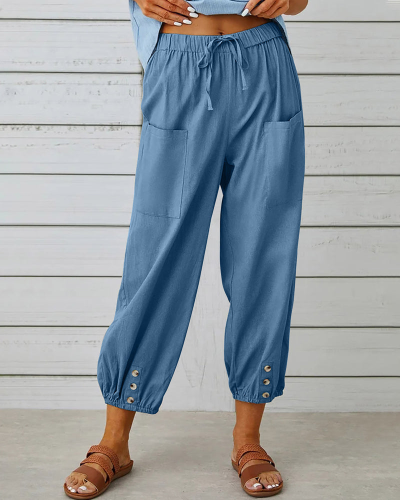 Pantaloni Cargo Donna Estivi Comodi