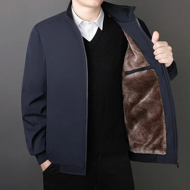 Giacca Invernale Uomo Collo Alto Calda e Elegante