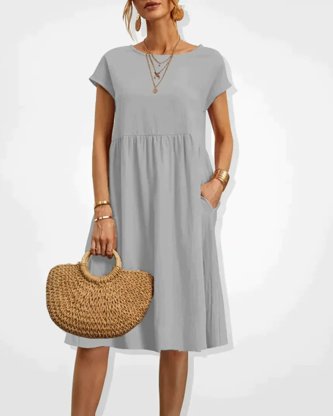 Abito Midi Donna Estivo Stile Italiano