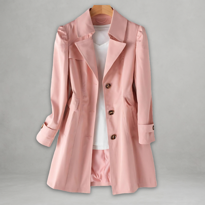 Trench Coat Donna Leggero Stile Primaverile Classico