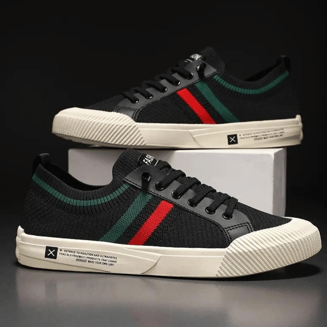 Sneaker Uomo Stilose con Dettaglio a Righe