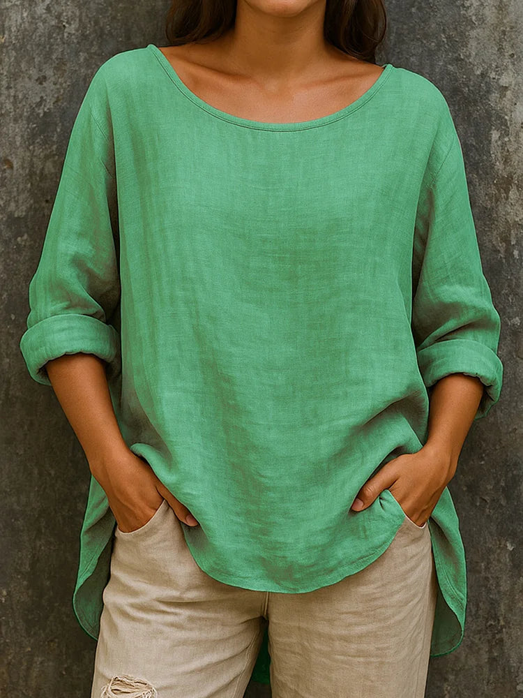 Camicia Donna in Lino Manica Lunga