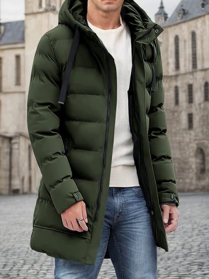 Giacca Invernale Uomo Cotone con Cappuccio e Tasche Large