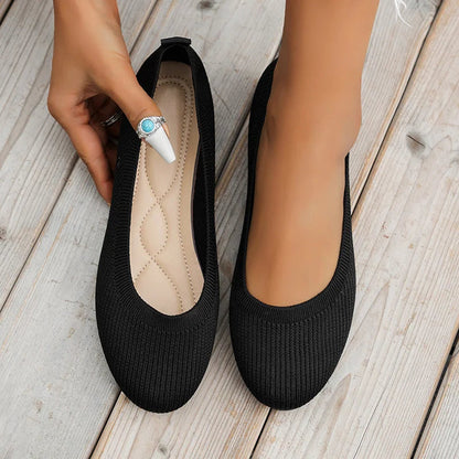 Scarpe Donna Basse Punta Tonda Slip-On Comode
