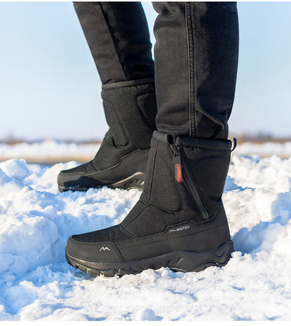 Stivali Donna Invernali Impermeabili Antiscivolo con Zip e Fodera