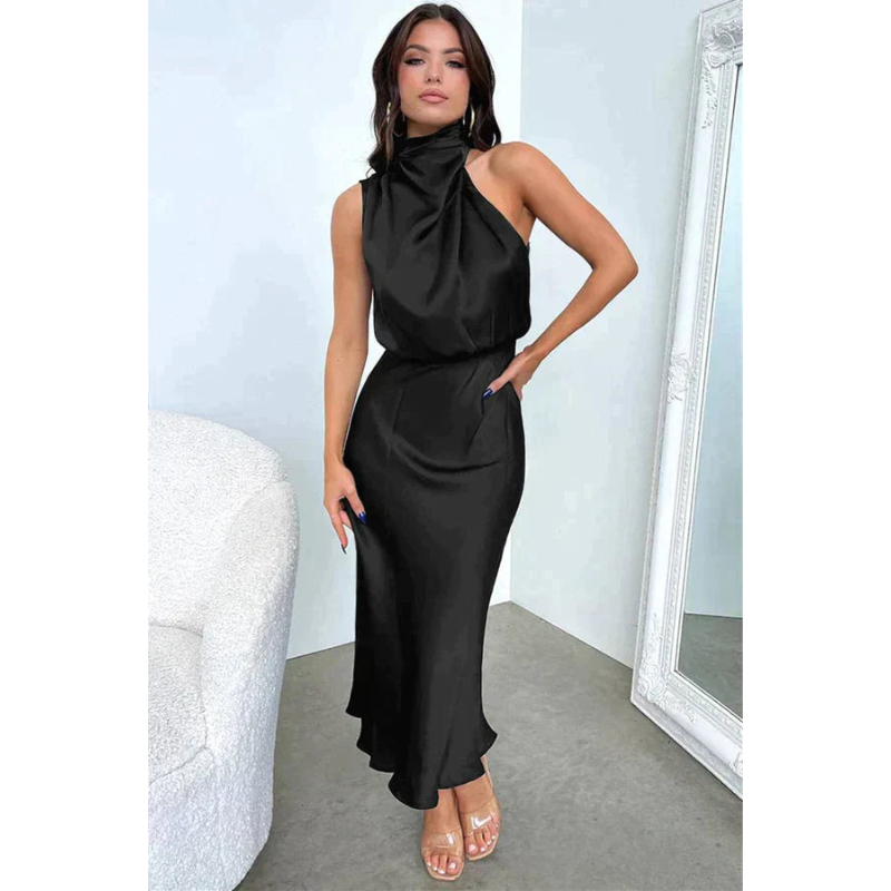 Abito Midi Donna Scollo Halter