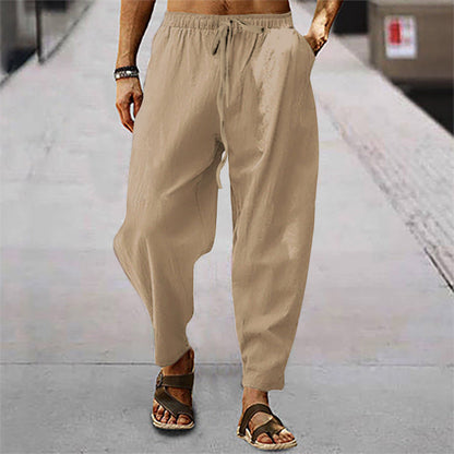 Pantaloni Spiaggia Uomo in Tessuto Leggero Comodi