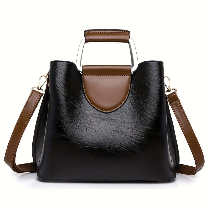Borsa Donna in Pelle Elegante Due Toni