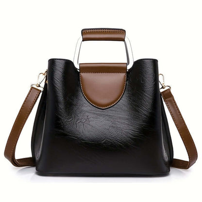 Borsa Donna in Pelle Elegante Due Toni