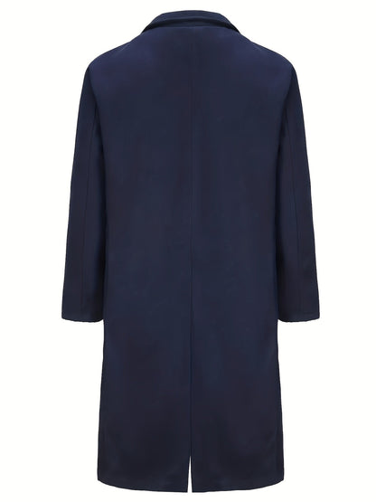 Trenchcoat Uomo Stile Elegante Business Autunno Inverno