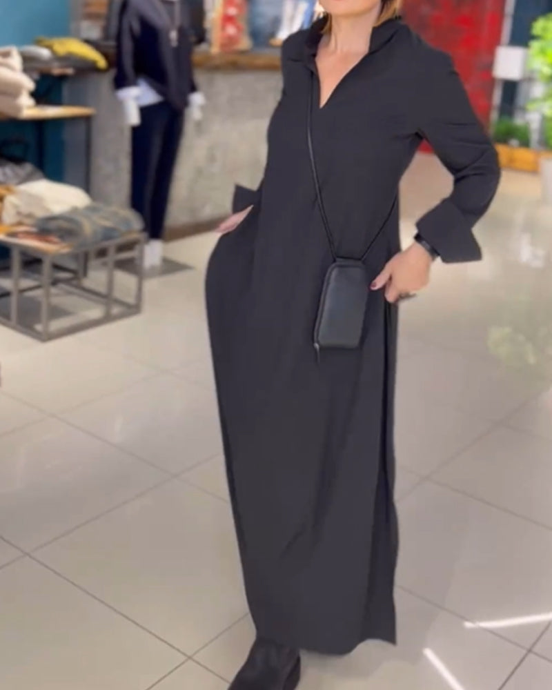 Abito Lungo Donna Linea Dritta