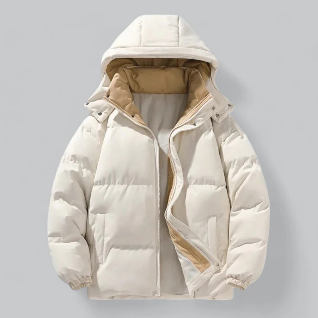 Giacca Piumino Uomo con Cappuccio Invernale
