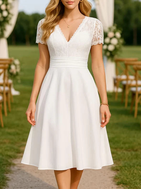 Abito Midi Donna con in Pizzo - Brentozzi