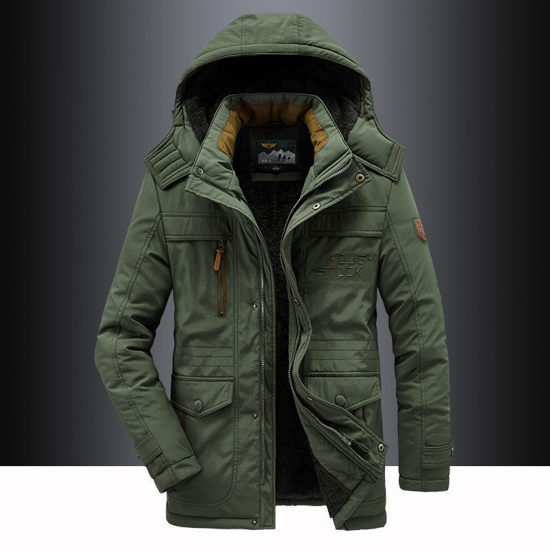 Parka Uomo Invernale Imbottito Lunghezza Lunga