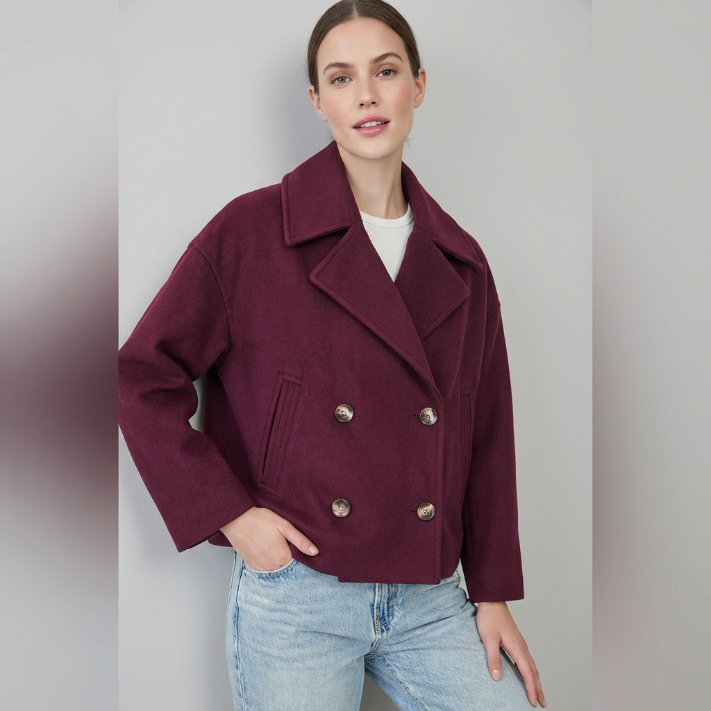 Giacca Donna Corto con Colletto a Revers