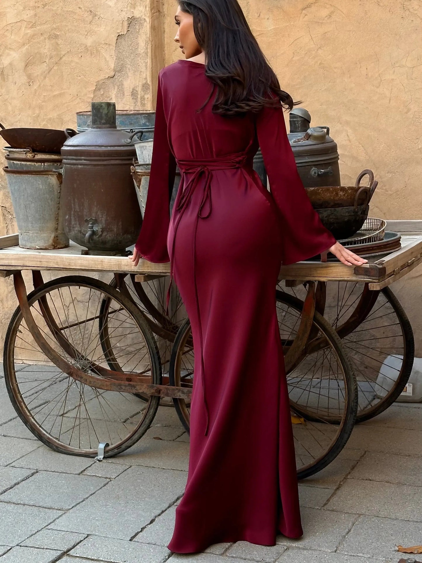 Abito Maxi Donna Stile Sirena Cerimonia