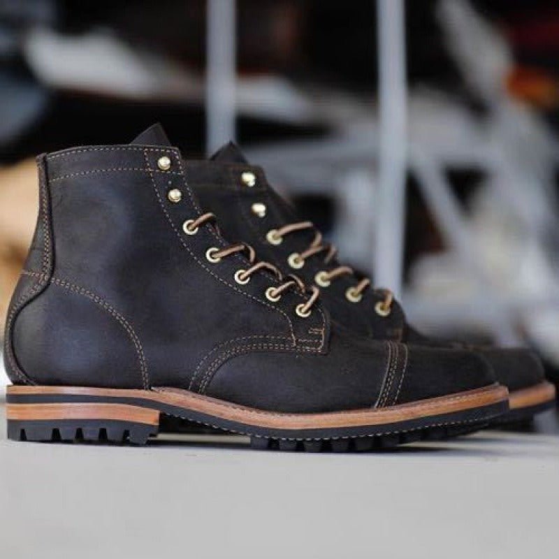 Scarpe Stringate Uomo Altezza Caviglia Suola Antiscivolo - Brentozzi