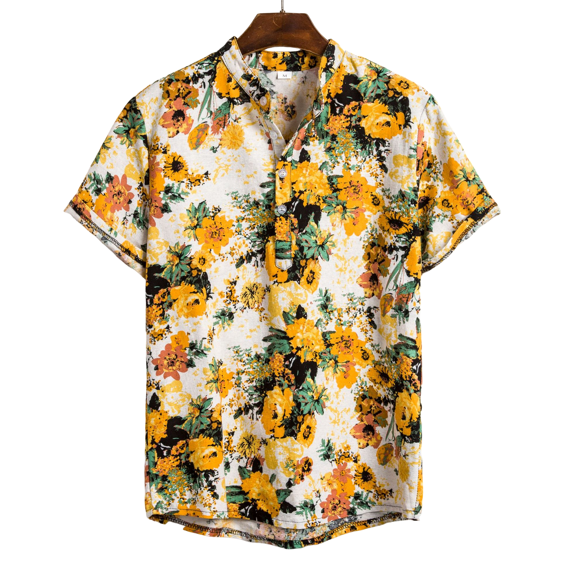 Camicia Uomo Fantasia Floreale Vestibilità Comoda - Brentozzi
