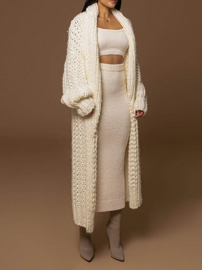 Cardigan Uomo Collo Sciarpa Morbido