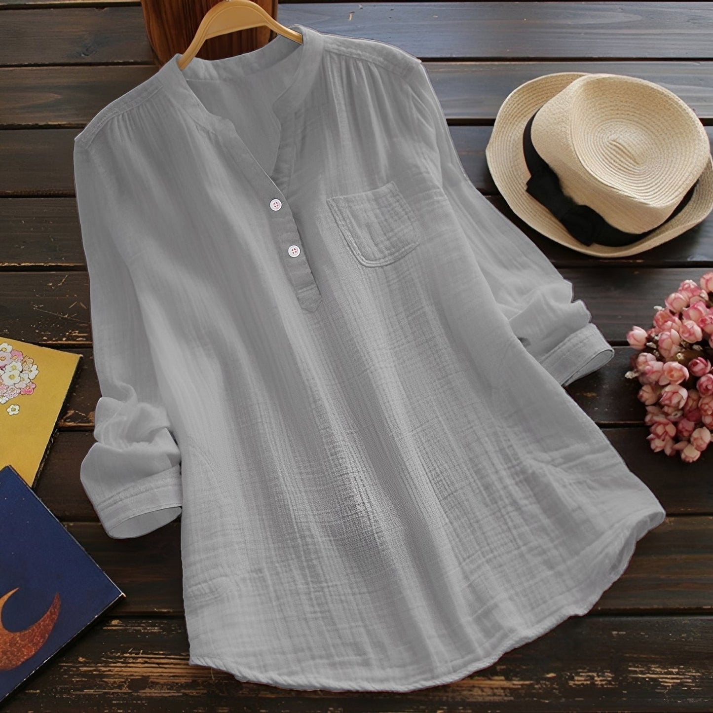 Blusa Donna Casual Comoda Manica Lunga