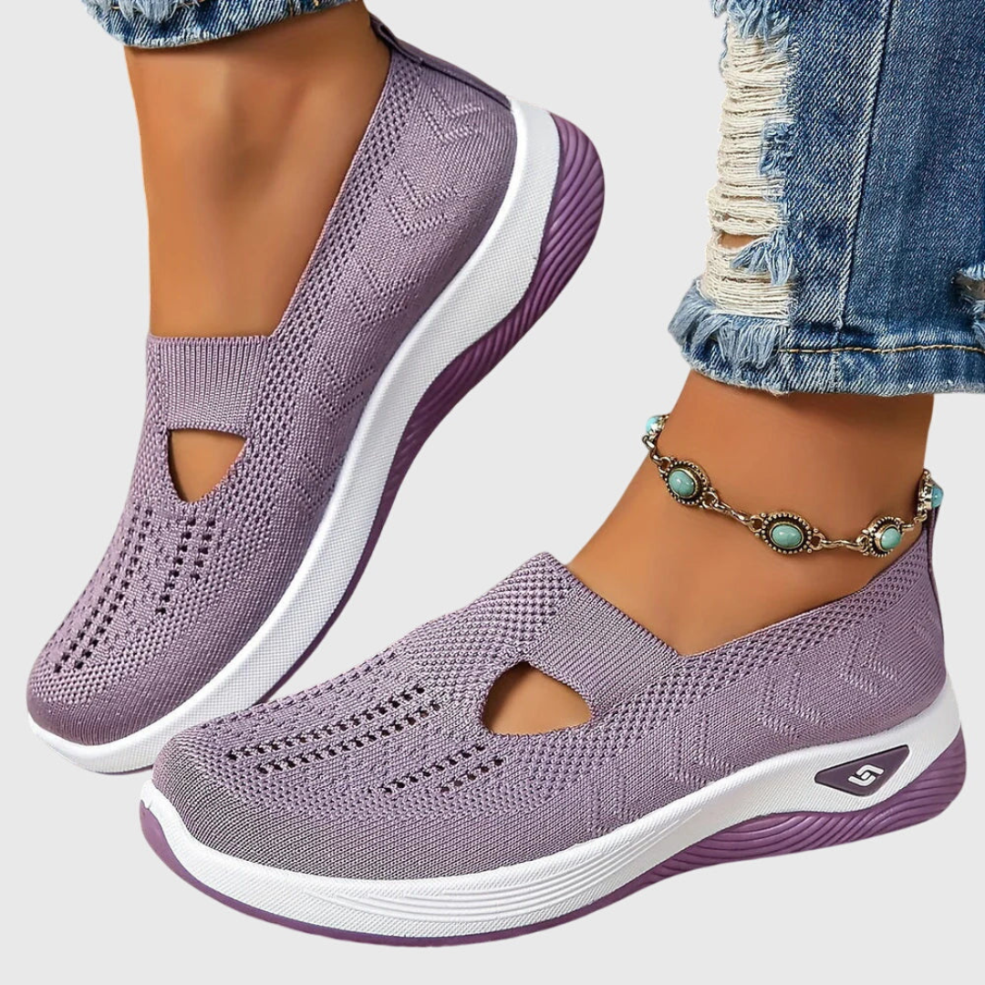 Sneakers Donna Slip-On in Maglia Traspirante