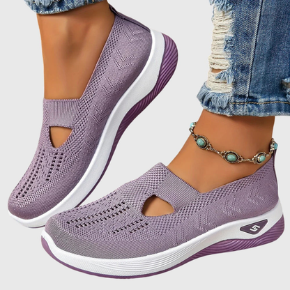 Sneakers Donna Slip-On in Maglia Traspirante