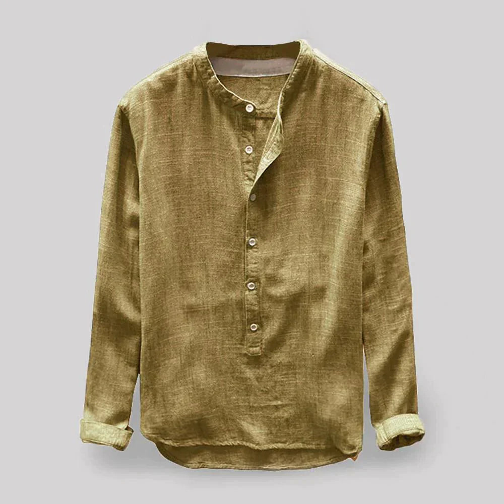 Camicia Oxford Uomo Classica Manica Lunga
