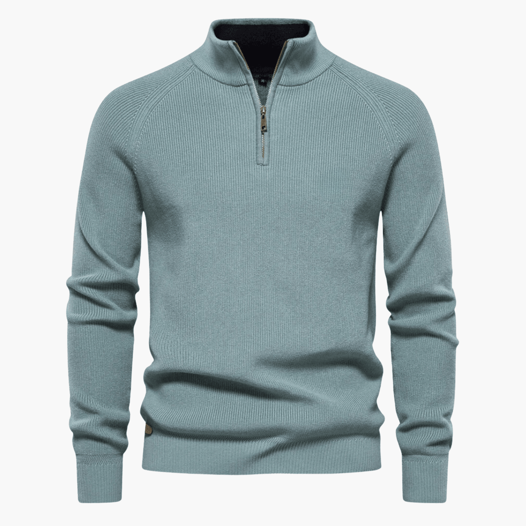 Maglione Uomo in Maglia Morbida con Zip