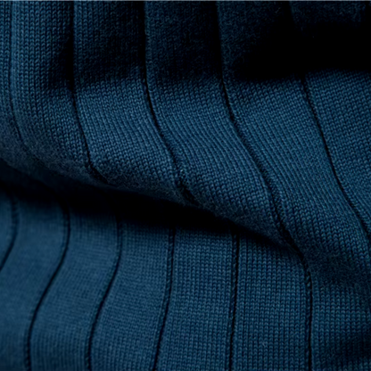 Felpa Uomo con Zip Design Strutturato e Collo Alto