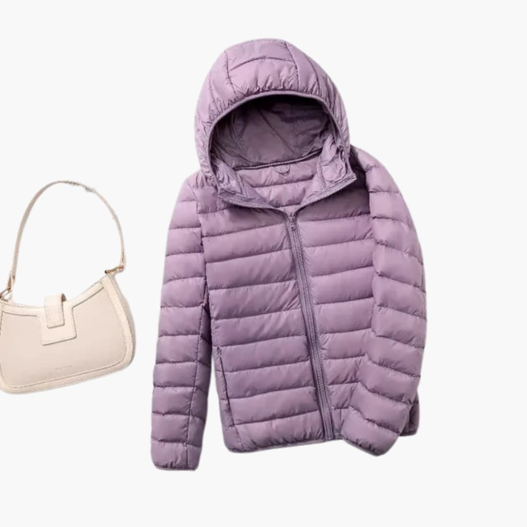 Giacca Donna Ultraleggera Imbottitura Piuma Calda