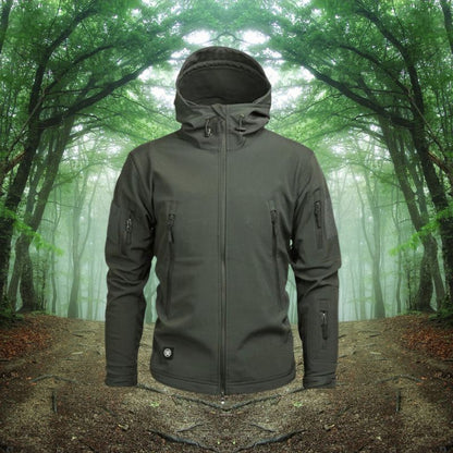 Giacca Uomo Outdoor Impermeabile Antivento con Tasche Antifurto
