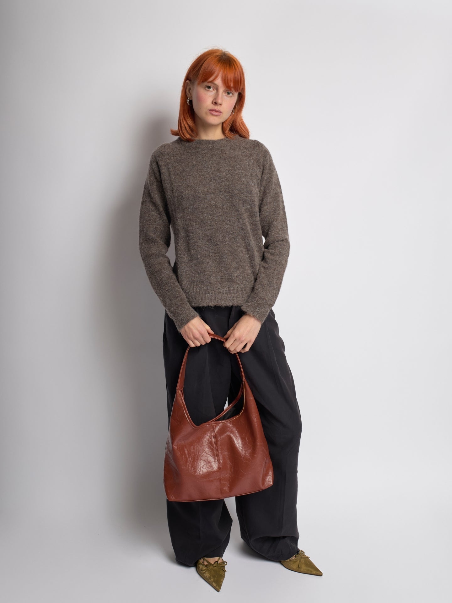 Borsa Tote Donna in Ecopelle Stile Vintage Capiente