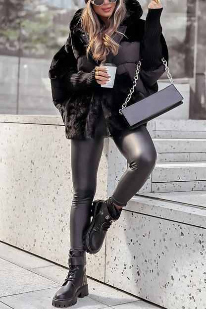 Giacca Bomber Donna con Cappuccio Taglio Moda